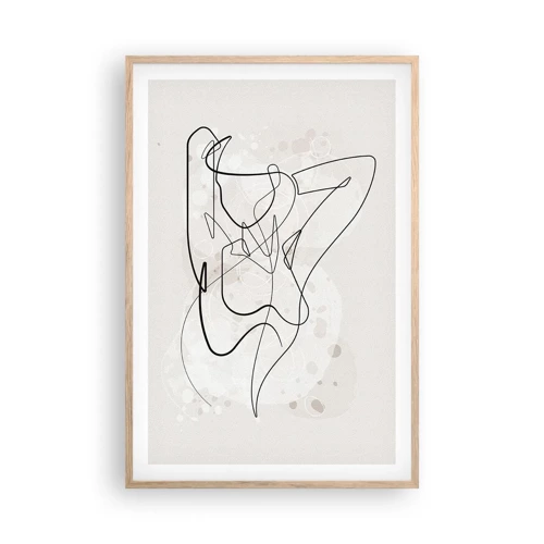 Poster in light oak frame - Art of Seduction - 61x91 cm