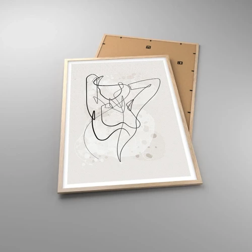 Poster in light oak frame - Art of Seduction - 61x91 cm