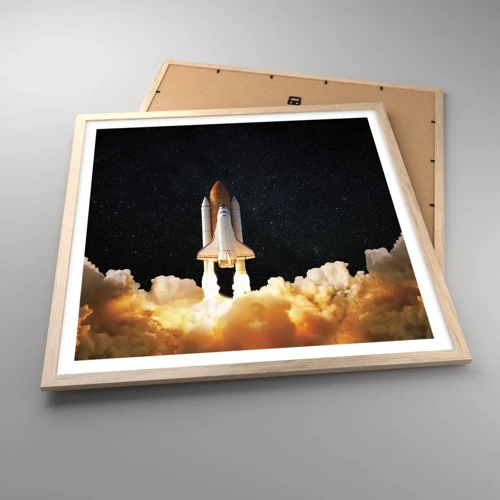 Poster in light oak frame - As Astra! - 60x60 cm