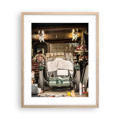 Poster in light oak frame - Back to the Past - 40x50 cm