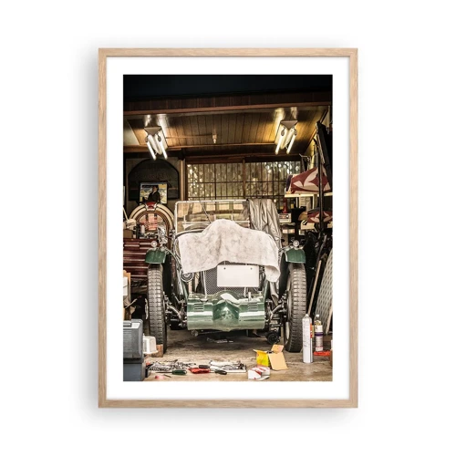 Poster in light oak frame - Back to the Past - 50x70 cm