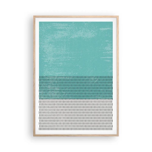 Poster in light oak frame - Balanced Composition - 70x100 cm