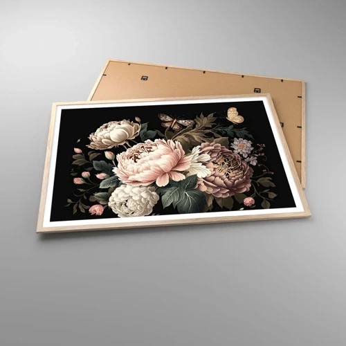 Poster in light oak frame - Baroque Style - 100x70 cm