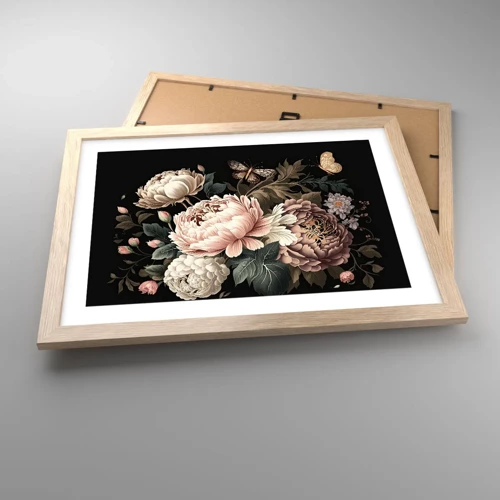 Poster in light oak frame - Baroque Style - 40x30 cm