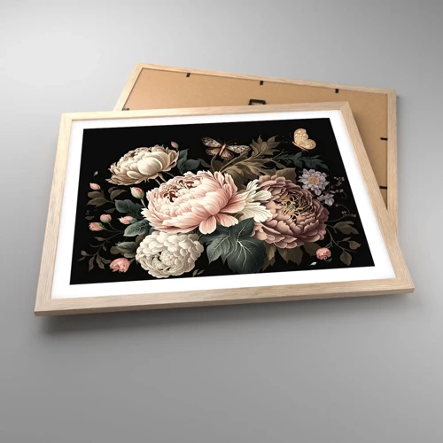 Poster in light oak frame - Baroque Style - 50x40 cm