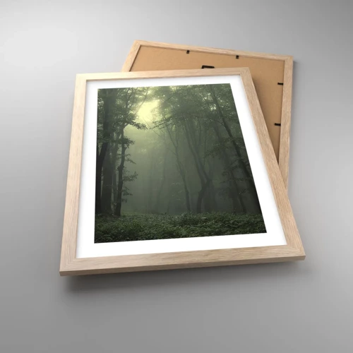 Poster in light oak frame - Before It Wakes Up - 30x40 cm