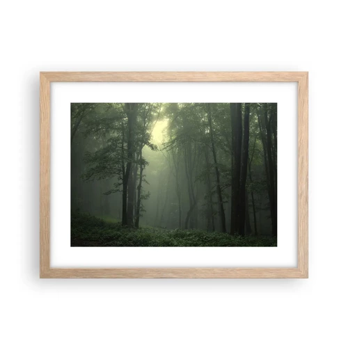 Poster in light oak frame - Before It Wakes Up - 40x30 cm