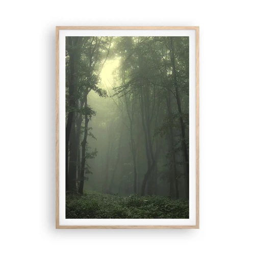 Poster in light oak frame - Before It Wakes Up - 70x100 cm