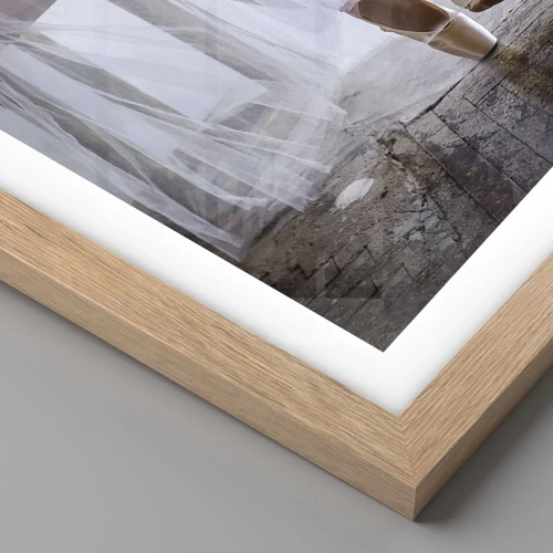 Poster in light oak frame - Before the Ramp Lights Are On - 70x100 cm