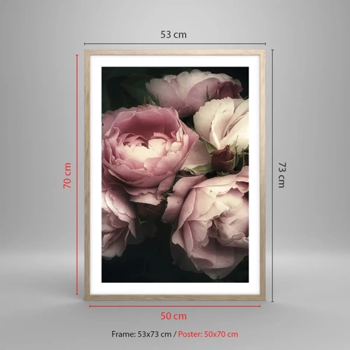 Poster in light oak frame - Belle Epoque Charm - 50x70 cm