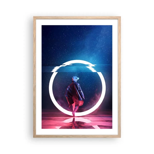 Poster in light oak frame - Between Worlds - 50x70 cm
