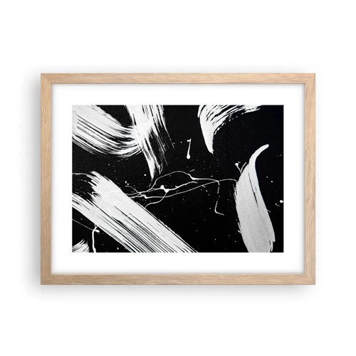 Poster in light oak frame - Breaking the Darkness - 40x30 cm