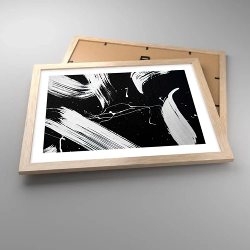 Poster in light oak frame - Breaking the Darkness - 40x30 cm