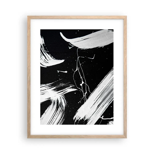 Poster in light oak frame - Breaking the Darkness - 40x50 cm