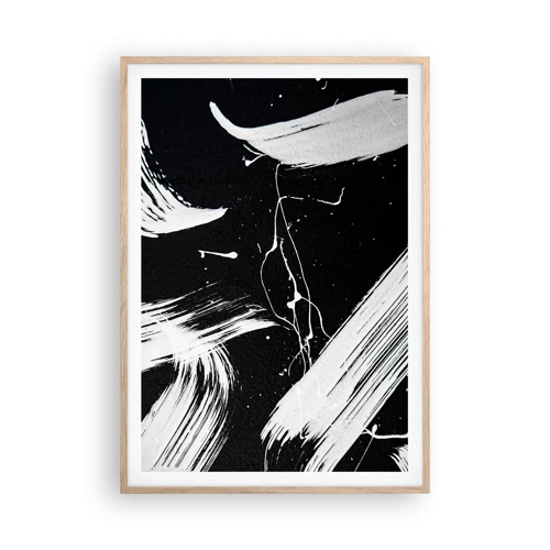 Poster in light oak frame - Breaking the Darkness - 70x100 cm