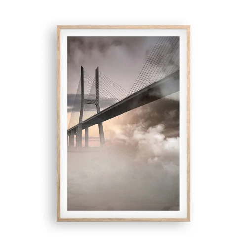 Poster in light oak frame - By the River that Doesn't Exist - 61x91 cm
