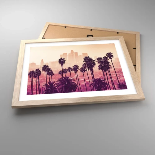 Poster in light oak frame - Californian Landscape - 40x30 cm