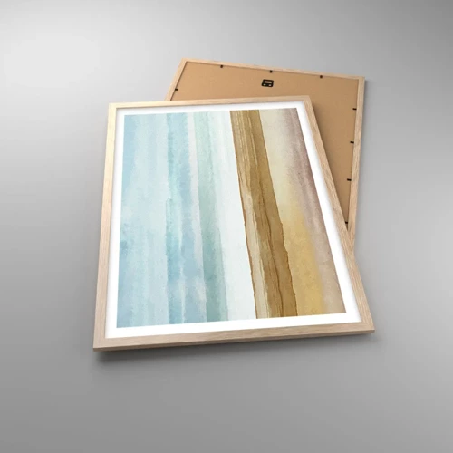 Poster in light oak frame - Calming - 50x70 cm