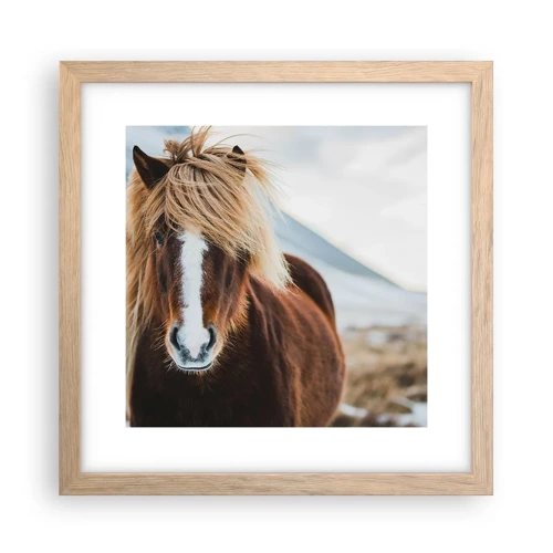 Poster in light oak frame - Can You Feel the Freedom? - 30x30 cm