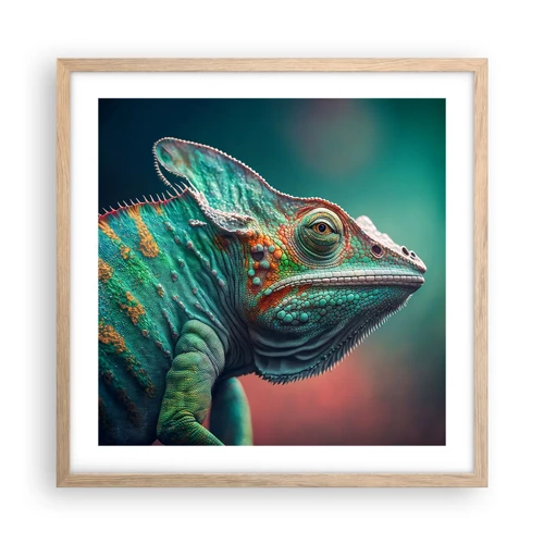 Poster in light oak frame - Can You See Me? That's Too Bad... - 50x50 cm