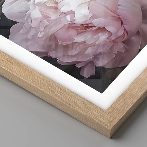 Poster in light oak frame - Captured in Full Bloom - 30x40 cm