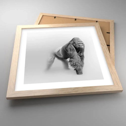 Poster in light oak frame - Certain of Its Strength - 30x30 cm