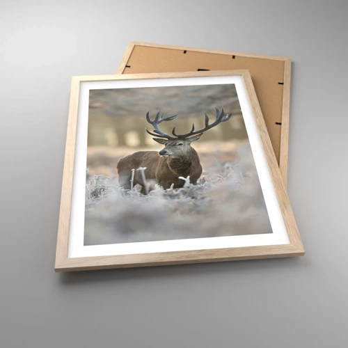 Poster in light oak frame - Chilly Morning - 40x50 cm