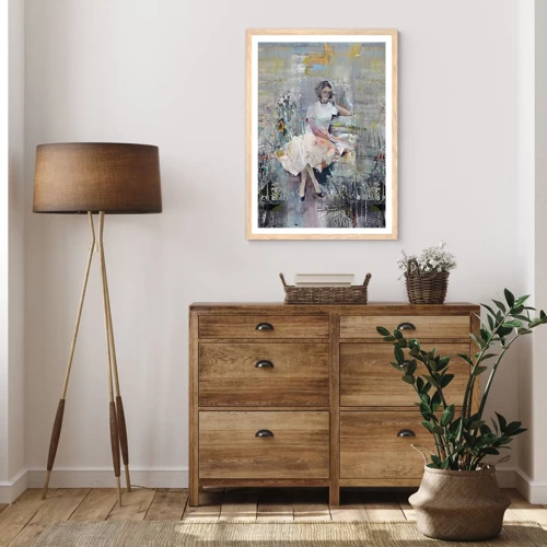Poster in light oak frame - Classical and Modern - 70x100 cm