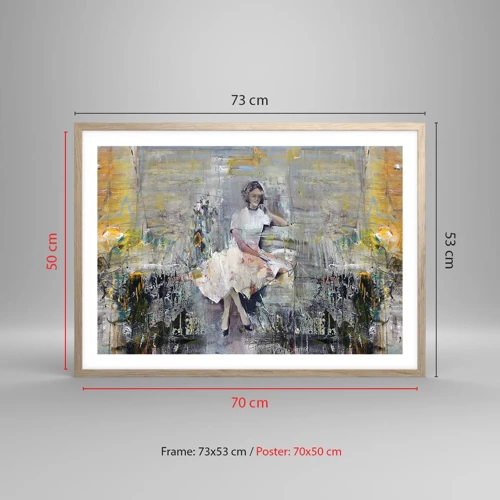 Poster in light oak frame - Classical and Modern - 70x50 cm
