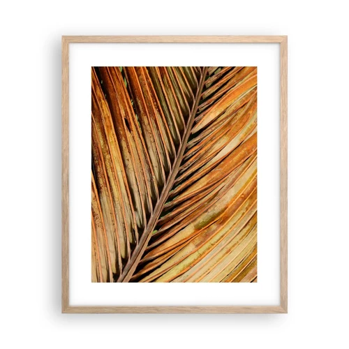 Poster in light oak frame - Coconut Gold - 40x50 cm