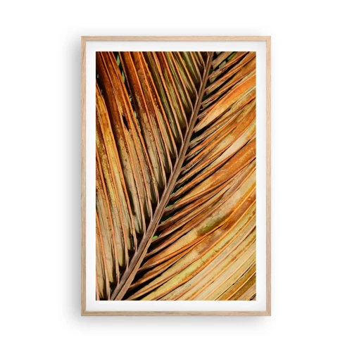 Poster in light oak frame - Coconut Gold - 61x91 cm
