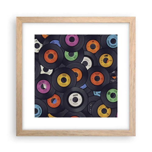 Poster in light oak frame - Colours of Classics - 30x30 cm