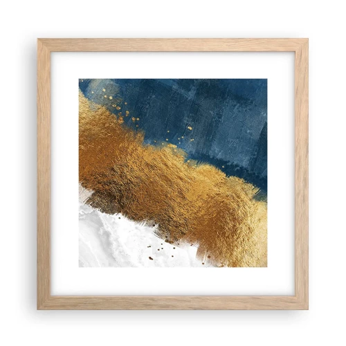 Poster in light oak frame - Colours of Summer - 30x30 cm