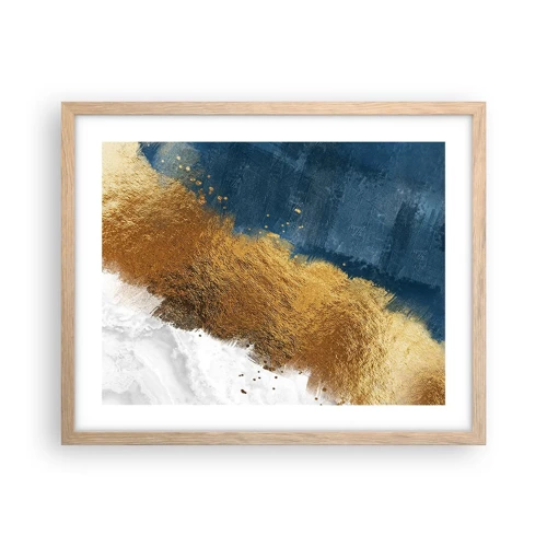 Poster in light oak frame - Colours of Summer - 50x40 cm