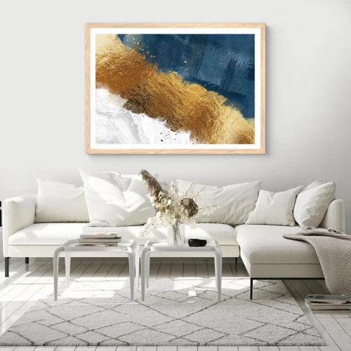 Poster in light oak frame - Colours of Summer - 91x61 cm