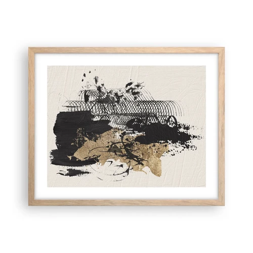 Poster in light oak frame - Composition With Passion - 50x40 cm