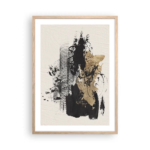 Poster in light oak frame - Composition With Passion - 50x70 cm