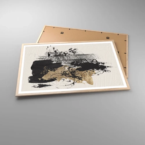 Poster in light oak frame - Composition With Passion - 91x61 cm