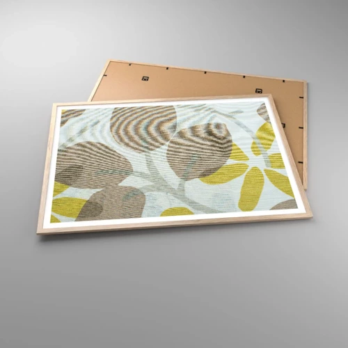 Poster in light oak frame - Composition in Full Sunlight - 100x70 cm