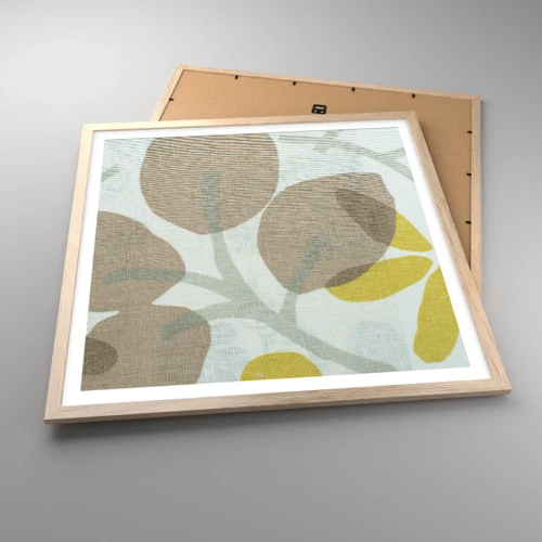 Poster in light oak frame - Composition in Full Sunlight - 60x60 cm