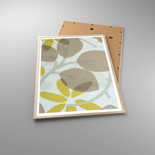 Poster in light oak frame - Composition in Full Sunlight - 70x100 cm