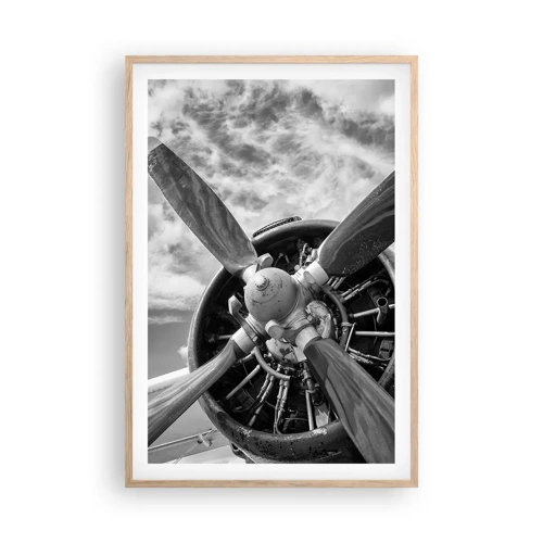 Poster in light oak frame - Conquerer of the Skies - 61x91 cm