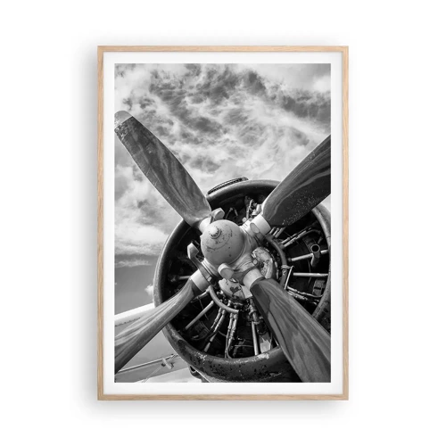 Poster in light oak frame - Conquerer of the Skies - 70x100 cm