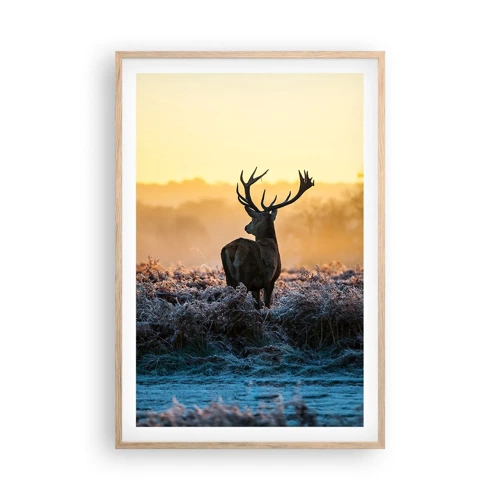 Poster in light oak frame - Crowned in Its Kingdom - 61x91 cm