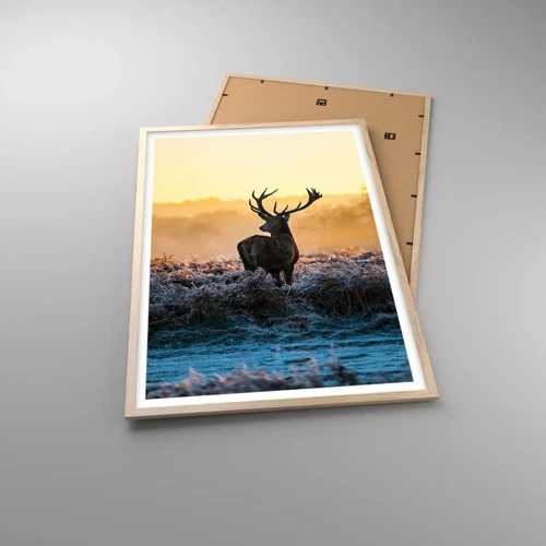 Poster in light oak frame - Crowned in Its Kingdom - 61x91 cm