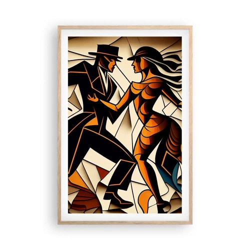 Poster in light oak frame - Dance of Passion  - 61x91 cm