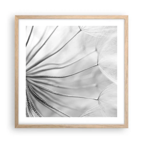 Poster in light oak frame - Dandelion Kites - 50x50 cm