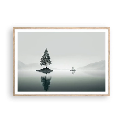 Poster in light oak frame - Daydreaming - 100x70 cm