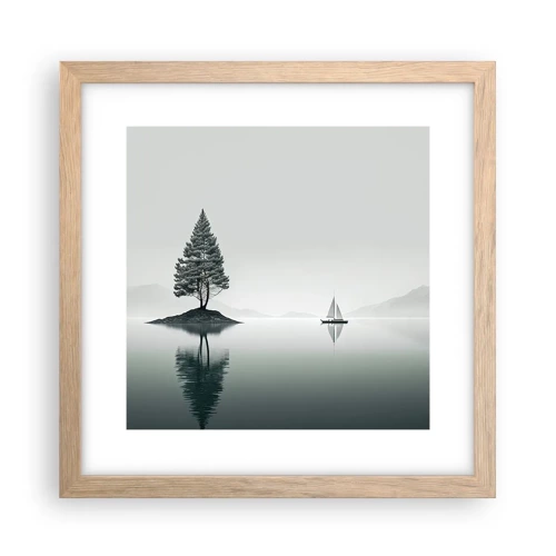 Poster in light oak frame - Daydreaming - 30x30 cm