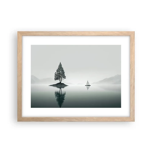 Poster in light oak frame - Daydreaming - 40x30 cm